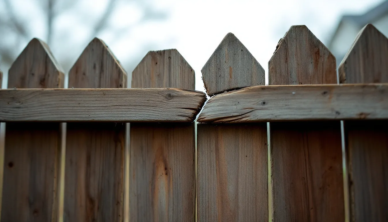 Fence Rail Damage and Failure in McKinney