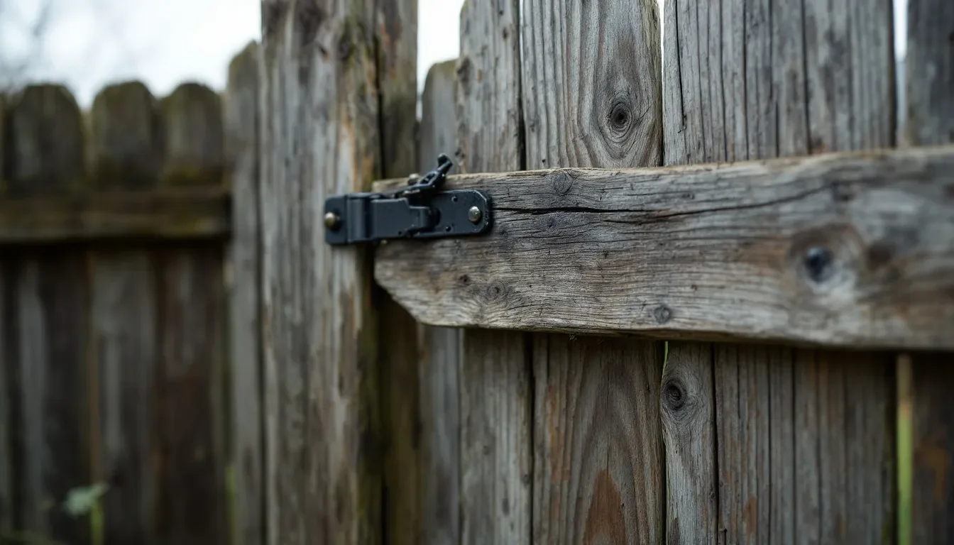 Leaning Fence Straightening in McKinney
