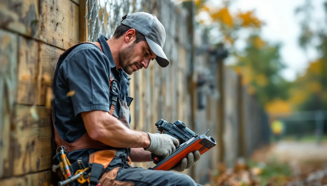 Broken Fence Rail Repair in McKinney