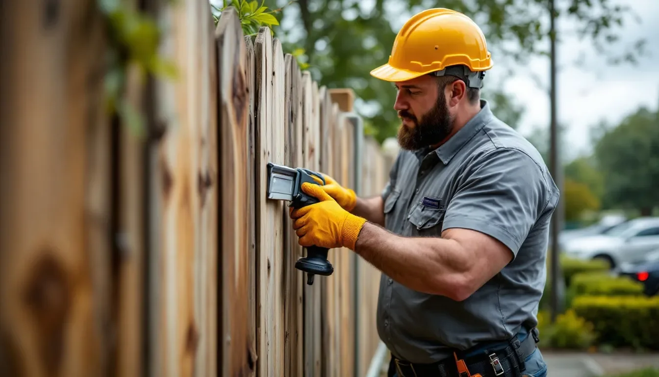 Storm Damaged Fence Repair in McKinney